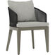 Capri Smoke Grey / Copacabana Marble Outdoor Dining Armchair